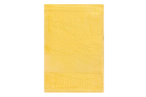 Рушник жовтий махровий зеро твіст з бордюром 100*150см 600г/м2 ГМ Текстайл
