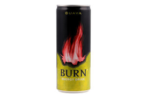 Напій енергетичний безалкогольний сильногазований Гуава Burn з/б 250мл