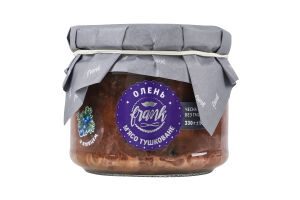 Мясо оленя тушеное с можжевельником Frank с/б 330г