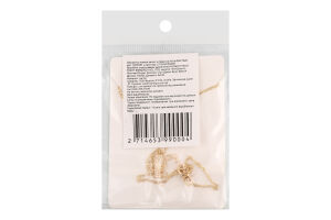 Ланцюжок жовтий метал з підвіскою 40см FHF1520