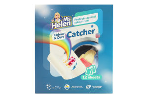 Салфетки-ловушки для цвета и грязи Ms Helen 12шт