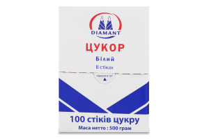 Сахар белый в стиках Diamant к/у 100шт