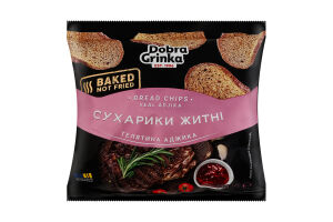 Сухарики ржаные Телятина аджика Dobra Grinka м/у 80г