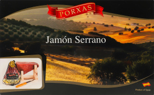 Хамон-міні Serrano с/в 9-11місяців 1кг подарункова упаковка Porxas