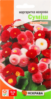 Насіння Квіти Маргаритка махрова сумiш 0,1г Яскрава
