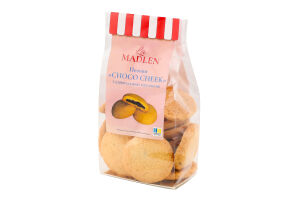 Печиво пісочне Choco Cheek з шоколадною начинкою 160г La Madlen