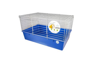 Клітка д/кроликів синя хром 70*45*40см Природа