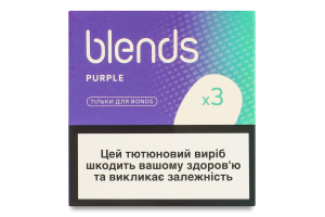 Виріб тютюновмісний для електричного нагрівання з фільтром Blends Purple 60шт