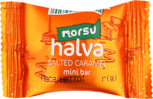Халва подсолнечная со вкусом соленой карамели Norsu м/у 15г