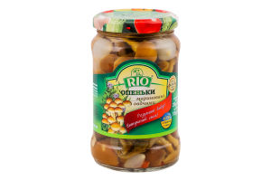 Опята маринованные с луком и сладким перцем Rio с/б 250г