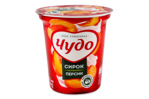 Сирок 5% збитий з наповнювачем фруктовим Персик Чудо ст 170г