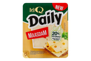 Сир Deli Q Daily Маасдам 45% DE кор/мол слайс