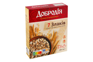 Суміш пластівців 7 злаків Добродія к/у 500г