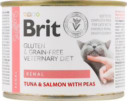 Корм д/котів Ренал при нирковій недостатності 200г ж/б Бріт ВетДієтс