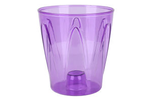 Кашпо д/горщиків д/орхідей Аркада 1,2л бузковий 13*9*14см Еталон-С