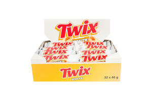 Печенье песочное с карамелью в белом кондитерском покрытии Белый Twix м/у 2х23г