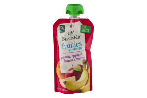 Beech-Nut Stage 2 Fruities On-The-Go Peach, Apple & Banana Puree