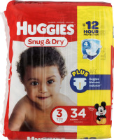 Huggies Snug & Dry Diapers Size 3 - 34 CT