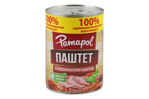 Паштет Pamapol 390 г з індички И132 (Польща)