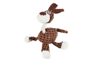 Іграшка-пищалка для собак з канатом 25х19см мікс