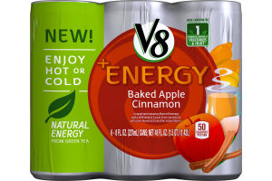 V8 + Energy Baked Apple Cinnamon - 6 PK