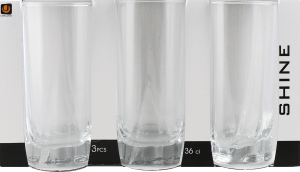 Набор стаканов 360мл №91706-SL3B12 Shine Uniglass 3шт