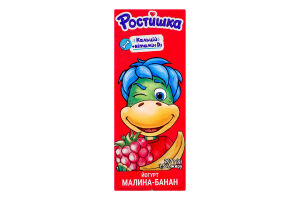 Йогурт 1.5% питьевой с наполнителем Малина-банан Ростишка т/п 207г