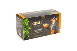 Чай чорний байховий Англійський сніданок Graff к/у 20х2г