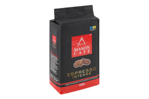 Кофе натуральный жареный молотый Espresso Intense Mason Cafe в/у 225г
