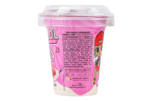 Сирок 5% солодкий з наповнювачем Полуниця L.O.L. Surprise! ст 130г