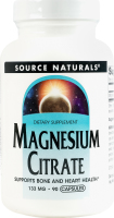 Добавка диетическая капсулы 133мг Цитрат магния Source Naturals 90шт