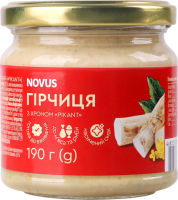 Горчица с хреном Пикант Novus с/б 190г