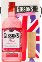 Набір Джин Pink 37,5% 0,7л+Бокал коробка Gibson's