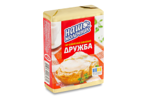 Сир плавлений 40% скибковий Дружба Наш Молочник м//у 70г
