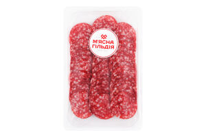 Колбаса нарезка из мяса птицы Из филе индейки М'ясна Гільдія с/к в/с кг