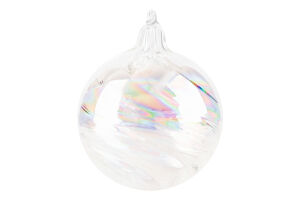 Прикраса ялинкова Вертеп часу скляна 8см 884789