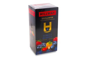 Чай черный байховый мелкий с лесными ягодами Forest berries Exclusive Hillway к/у 25х1.5г