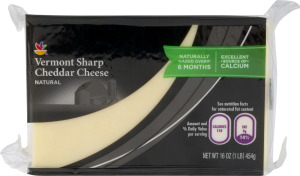 Ahold Natural Cheese Vermont Sharp Cheddar