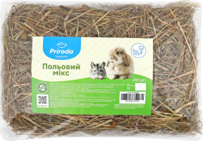 Сіно д/гризунів Польовий мікс 200г Природа