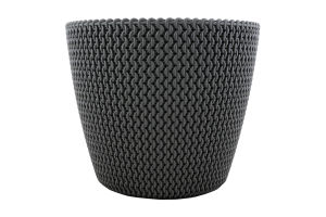 Горщик д/квітів PP SPLOFY 19см темно-сірий DSP190-405U И986 (Польща)