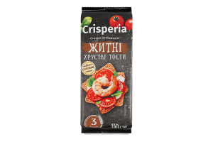 Тосты хрустящие Ржаные Crisperia м/у 130г