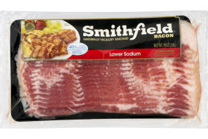 Smithfield Bacon Naturally Hickory Smoked Lower Sodium