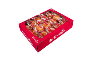 Булочка с клубничной начинкой и начинкой со вкусом пломбира Кремберри Toniya м/у 70г