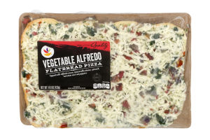 Ahold Flatbread Pizza Vegetable Alfredo