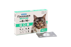 Таблетки протипаразитарні д/котів від 8кг до 16кг Панацея Суперіум