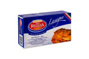 Вироби макаронні з твердих сортів пшениці Лазанья Pasta Reggia к/у 500г