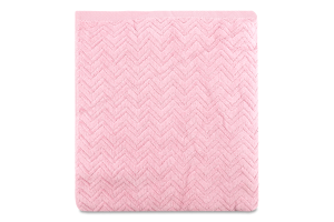 Рушник рожевий махровий велюр жакард 70*140см 550г/м2 ГМ Текстайл