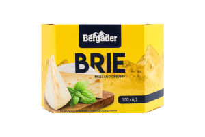 Сир 51% м'який з білою пліснявою Брі Bergader к/у 150г