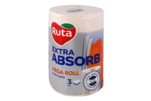 Рушник паперовий 3-х шаровий 200 листів Extra absorb Selecta Ruta 1шт