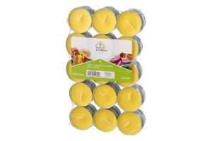 Smart Living Summer Tealight Candles Citronella - 30 CT